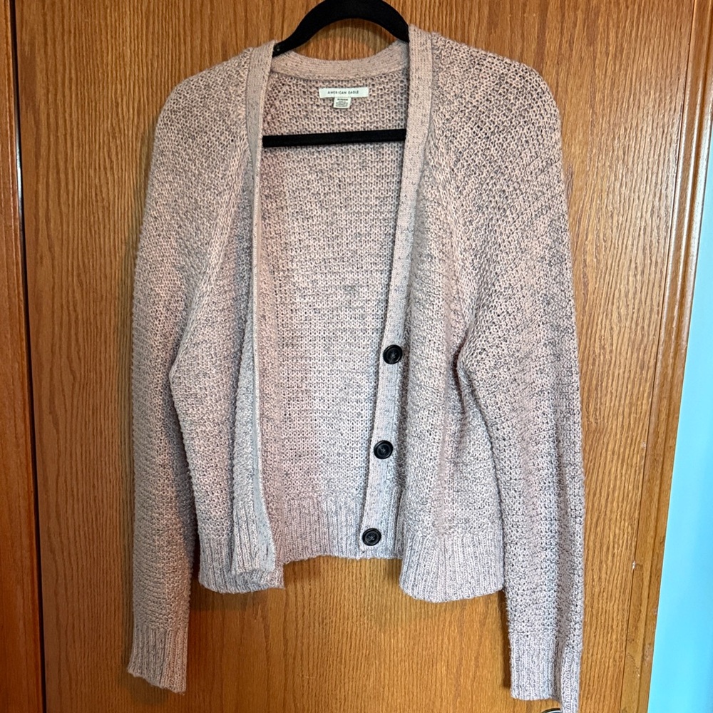Women's Light Pink Cardigan Sweater